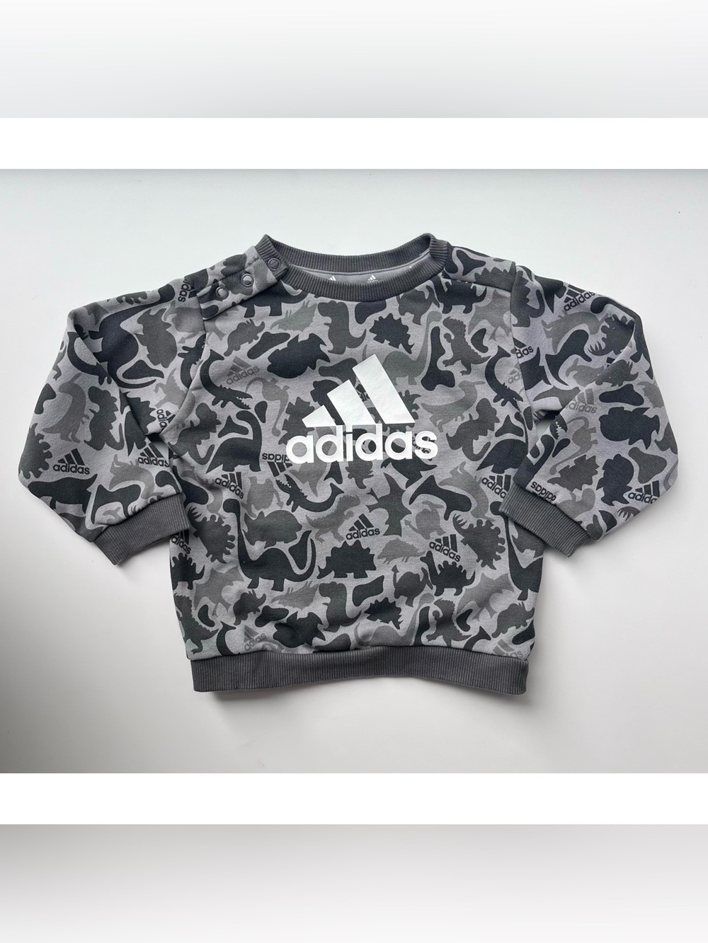 2/$10 ADIDAS Baby boy long sleeve top 12m